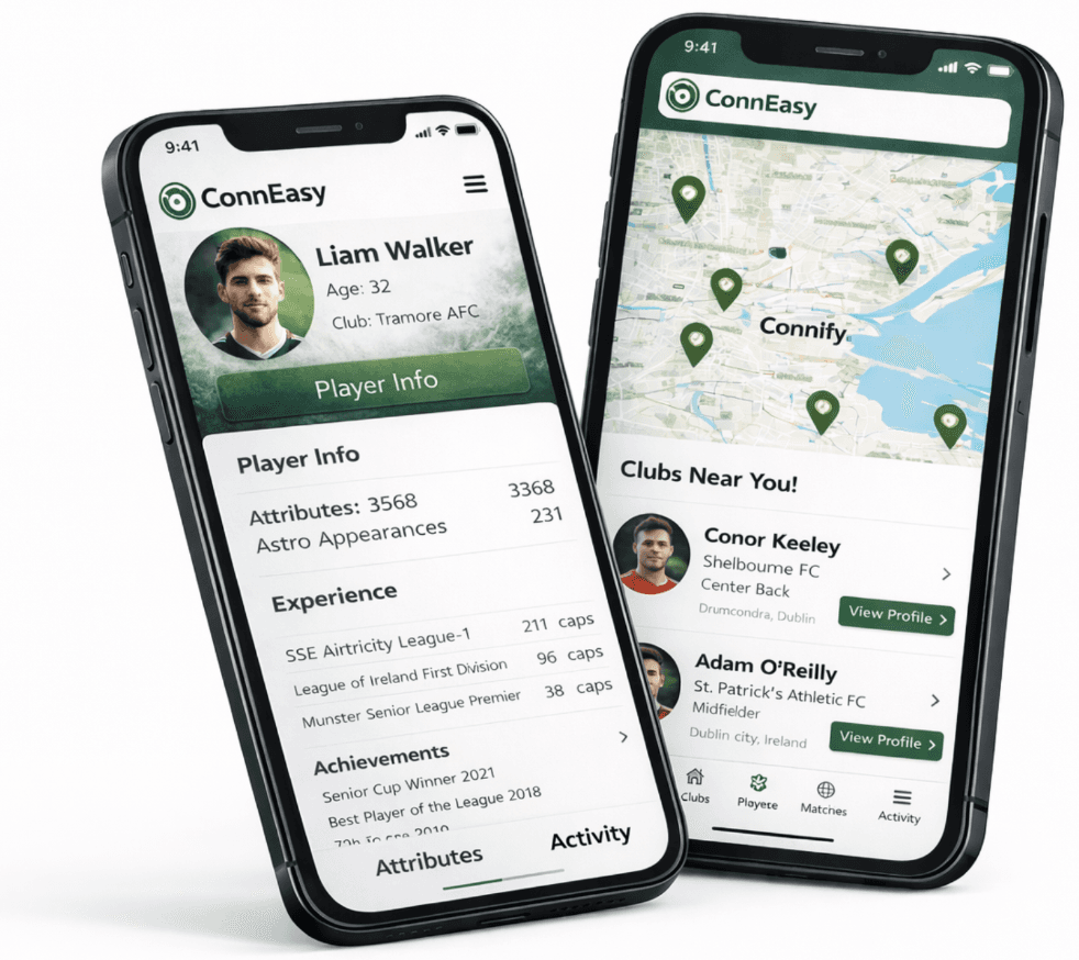 ConnEasy app mockup